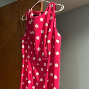 Alyssa pink polka dot dress
